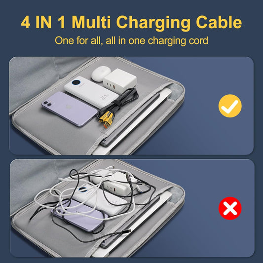 Velora 4-in-1 Fast Charging Cable | Multi-Charge Cable 65W