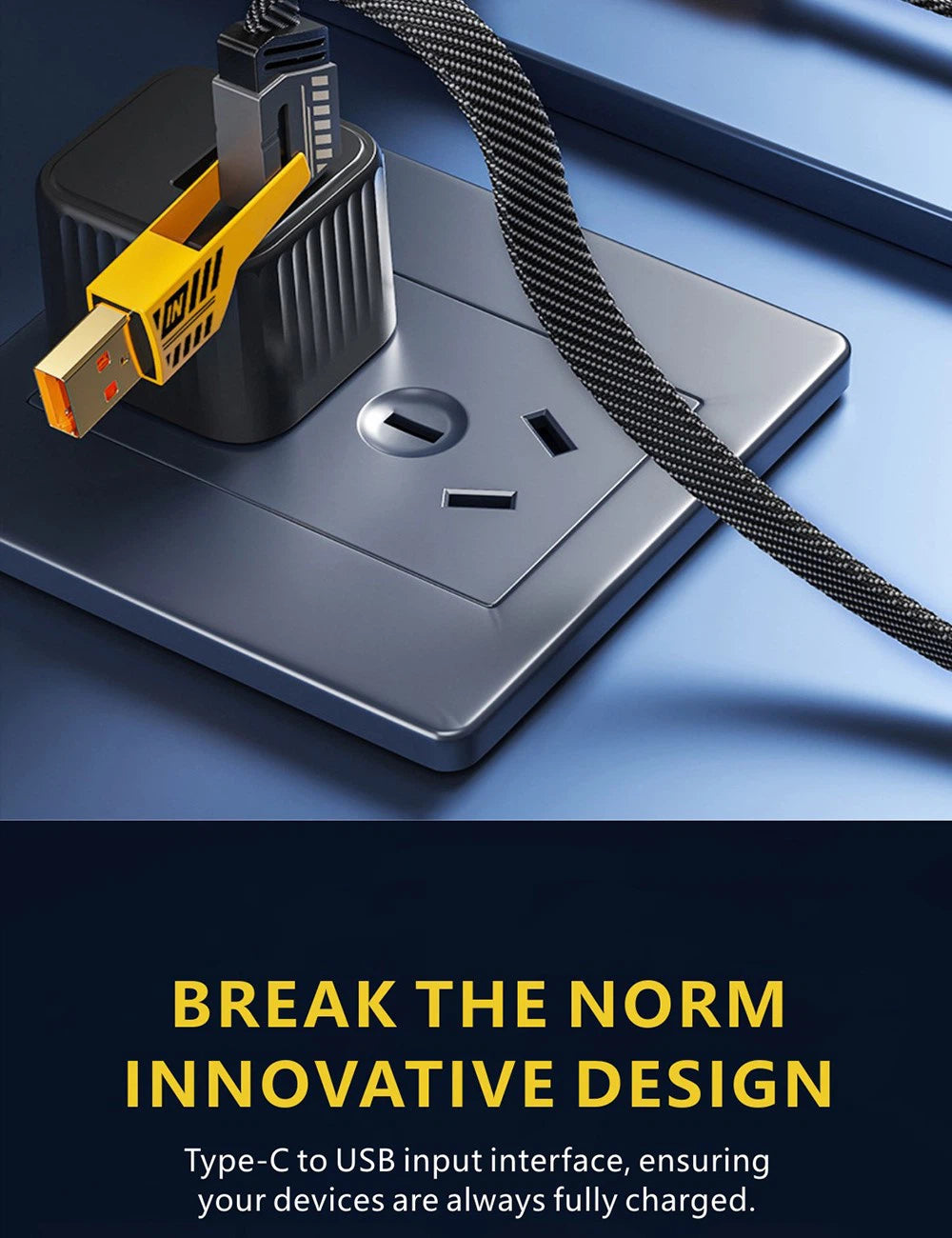 Velora 4-in-1 Fast Charging Cable | Multi-Charge Cable 65W